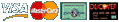Visa, MasterCard, American Express, Discover